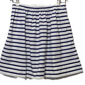 J. Crew Nautical Striped A-Line Skirt